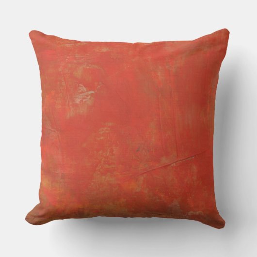 赤いテクスチャグランジ抽象芸術背景 クッション (正面)