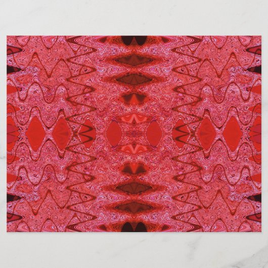 赤いテクスチャーのスクラップ (正面)