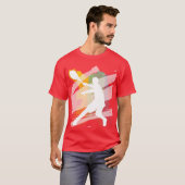 赤いテニスTシャツ Tシャツ (正面フル)
