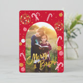 赤いディスコ・くるみ割り人形 箔シーズンカード (立ち正面)