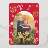 赤いディスコ・ナッツクラッカー 箔シーズンカード (正面)