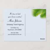 赤いディロンドバックチェアの波止場 ポストカード (裏面)