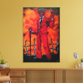 赤いディーラー キャンバスプリント (インサイチュ (リビング))