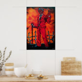 赤いディーラー ポスター (キッチン)