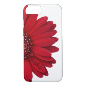 赤いデイジーの名前をカスタムする Case-Mate iPhoneケース (裏面)