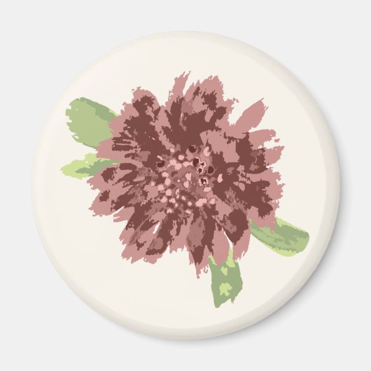 赤いデイジー枠 マグネット (正面)