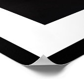 赤いデイジー離れの片側が黒く ポスター (角)