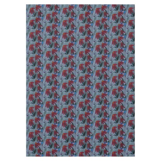 赤いデイジー テーブルクロス (正面)