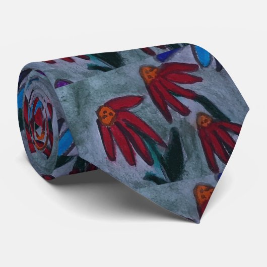 赤いデイジー ネクタイ (ロール)