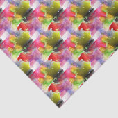 赤いデザインの質黄色い水彩画 薄葉紙 (詳細)