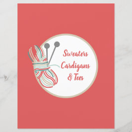 赤いデバイダーページニット起こるパターンのバインダーインデックス