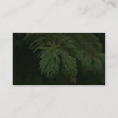 赤いトウヒの芽 名刺 (裏面)