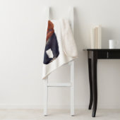 赤いトナカイのセーターくま シェルパブランケット (インサイチュ)