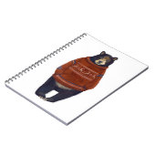 赤いトナカイのセーターくま ノートブック (左側)