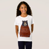 赤いトナカイのセーターくま Tシャツ (正面フル)