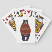 赤いトナカイのセーターベア トランプ (裏面)