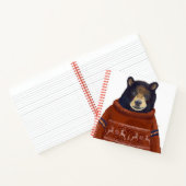 赤いトナカイのセーターベア ノートブック (内部)