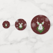 赤いトナカイ紙吹雪 コンフェッティ (裏面)