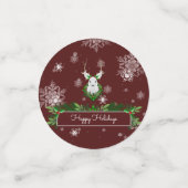 赤いトナカイ紙吹雪 コンフェッティ (スモール正面)