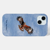 赤いトビの空中舞い Case-Mate iPhoneケース (裏面 (横))
