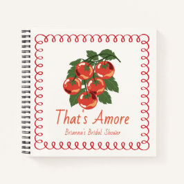 赤いトマトの結婚式二次会ゲストブック That's Amore ノートブック