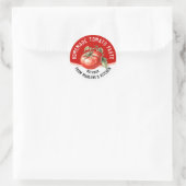 赤いトマトの自家製トマトペースト ラウンドシール (バッグ)