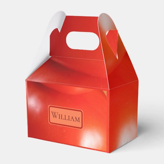 赤いトマトを積み上げた フェイバーボックス (正面サイド)