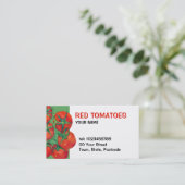 赤いトマトグリーンの名刺 名刺 (スタンド正面)