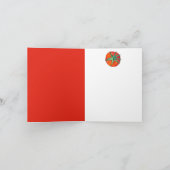 赤いトマトノートカード カード (内部)