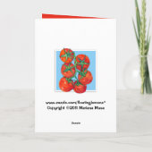 赤いトマト青いサンキューカード サンキューカード (裏面)