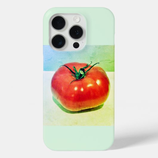 赤いトマト 緑のiPhone / iPadケース Case-Mate iPhoneケース (裏面)