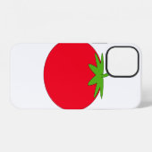 赤いトマト。 iPhoneケース (裏面横)