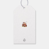 赤いトラクターの誕生日お礼プレゼントタグ ギフトタグ (裏面)