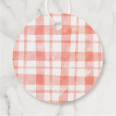 赤いトラクターの農場動物の誕生日 フェイバータグ (裏面)