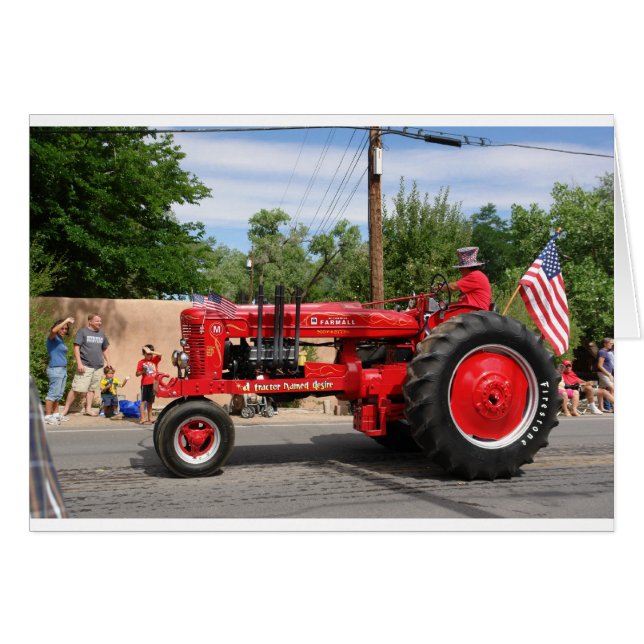 赤いトラクター (正面横)