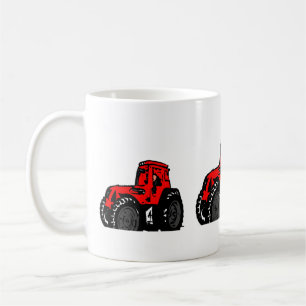 赤いトラクター コーヒーマグカップ