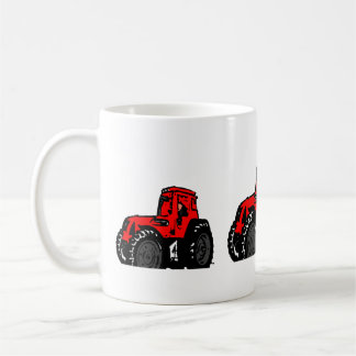 赤いトラクター コーヒーマグカップ