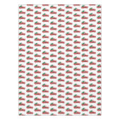 赤いトラックと木 テーブルクロス (正面)