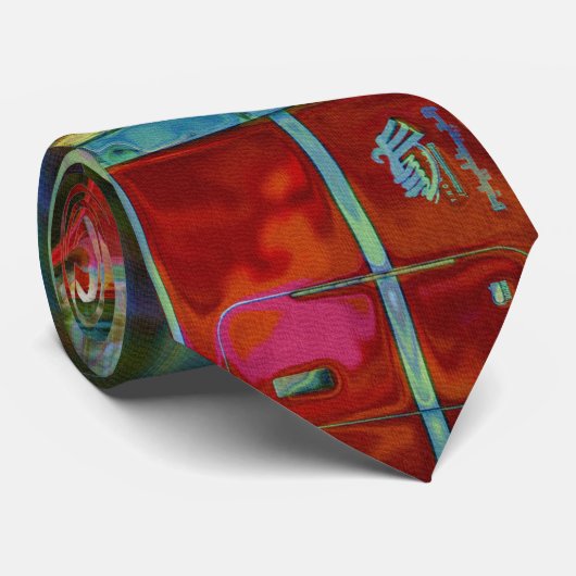 赤いトラックの大きい装備のトラック運転手のファッションのタイ ネクタイ (ロール)