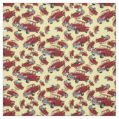 赤いトラック生地 ファブリック (見本)