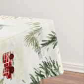 赤いトラック、ギフトと雪だるま大 テーブルクロス (インサイチュ)