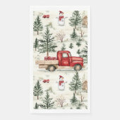 赤いトラック(ギフトと雪だるま) (正面)