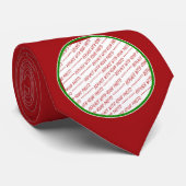 赤いトリミングテンプレート – 写真の追加 ネクタイ (ロール)