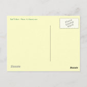 赤いトリリウムの花 ポストカード (裏面)