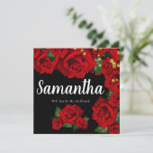 赤いトルコバラは私のガールフレンドになるカード サンキューカード (スタンド正面)