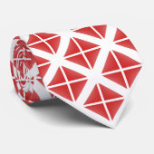 赤いトレンディー三角形パターン ネクタイ (ロール)