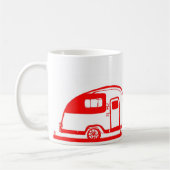 赤いトレーラーおよび木のマグ15oz コーヒーマグカップ (左)