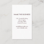 赤いトンボのレトロのヴィンテージの幸運の入れ墨 名刺 (裏面)