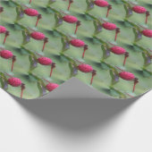 赤いトンボの自然パターン ラッピングペーパー (角)