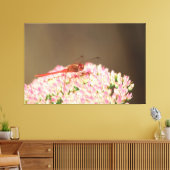 赤いトンボ写真 キャンバスプリント (インサイチュ (リビング))